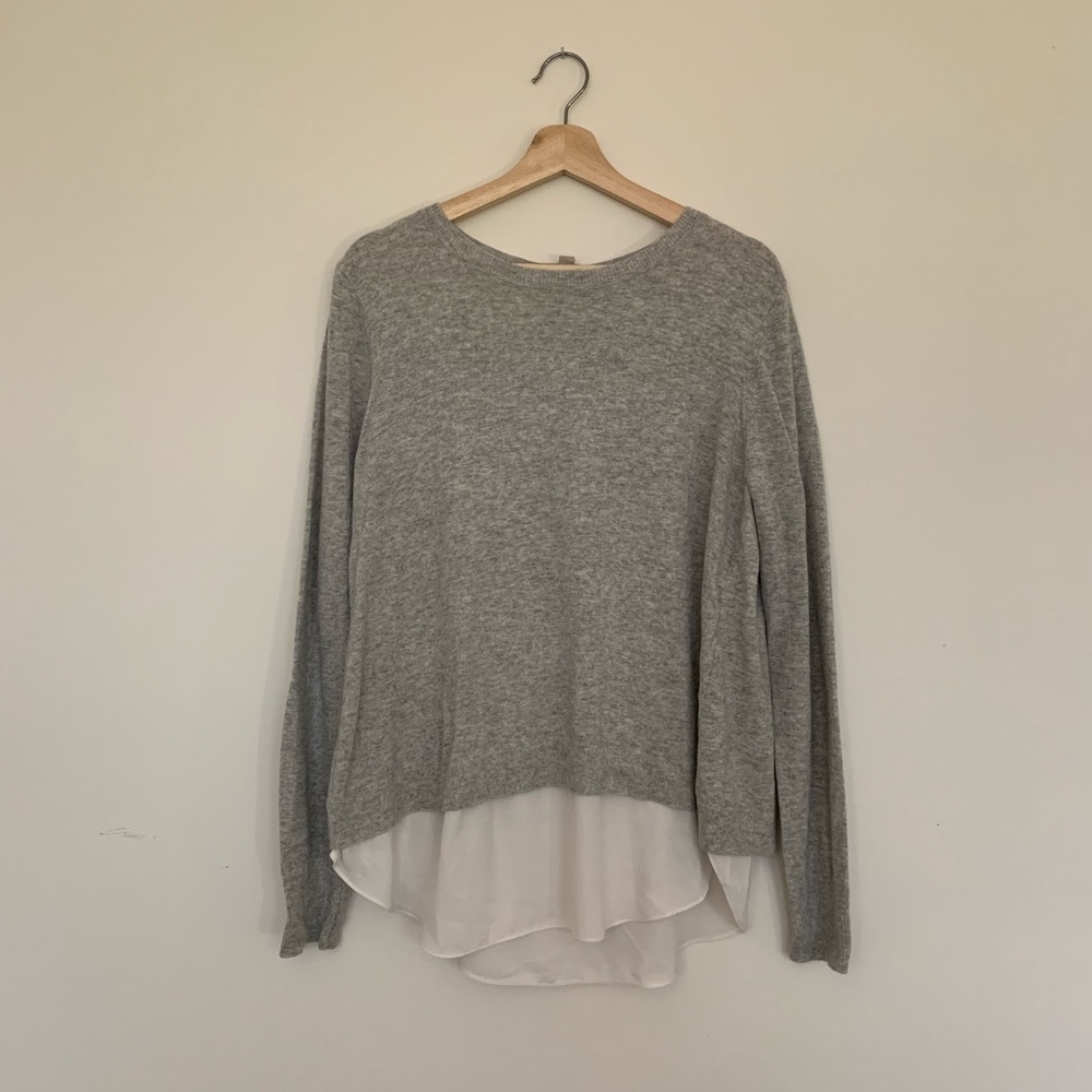 Ruffle back tulip sweater NWT